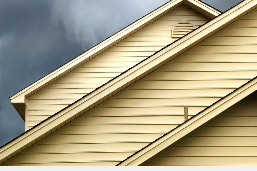 house siding under storm