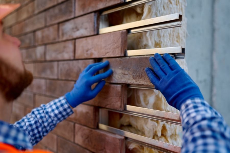 Worker Cladding Stone for External Wall Warming